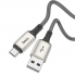 Кабель USB - microUSB серый 1 м Hoco X66
